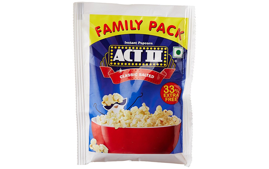 Act II Classic Salted Popcorn   Pack  90 grams